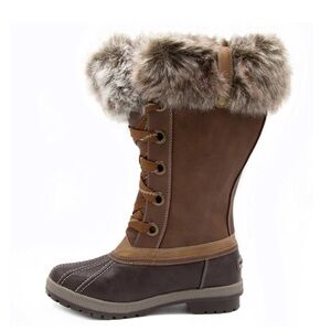 London Fog Faux Fur lined winter boots, size 9